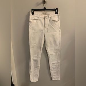 Madewell size 26 white high riser skinny jean